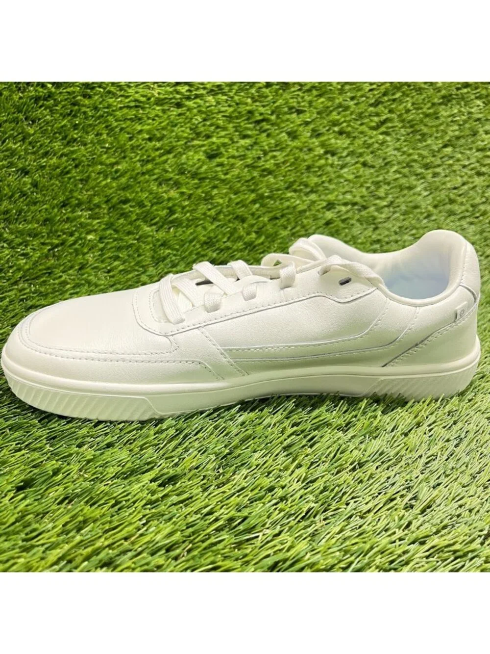 Flux Footwear Adapt Leather Trainer White Mens Size 8 Womens 9.5 Shoes Sneakers